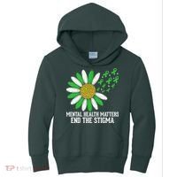 Mental Health Matters End The Stigma Kids Hoodie thumb 0