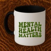 Mental Health Matters Groovy Retro Coffee Mug thumb 2