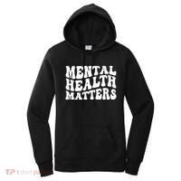 Mental Health Matters Groovy Retro Women's Hoodie thumb 0