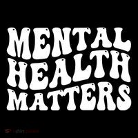 Mental Health Matters Groovy Retro Ornament thumb 1