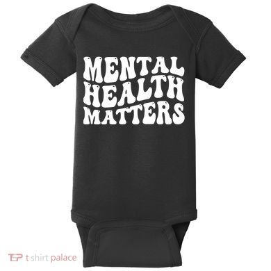 Mental Health Matters Groovy Retro Baby Bodysuit