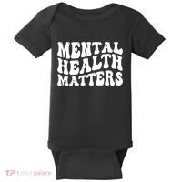 Mental Health Matters Groovy Retro Baby Bodysuit thumb 0