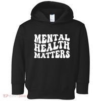 Mental Health Matters Groovy Retro Toddler Hoodie thumb 0