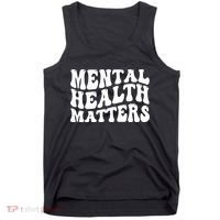 Mental Health Matters Groovy Retro Tank Top thumb 0