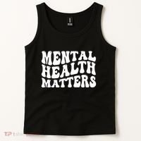 Mental Health Matters Groovy Retro Tank Top thumb 2