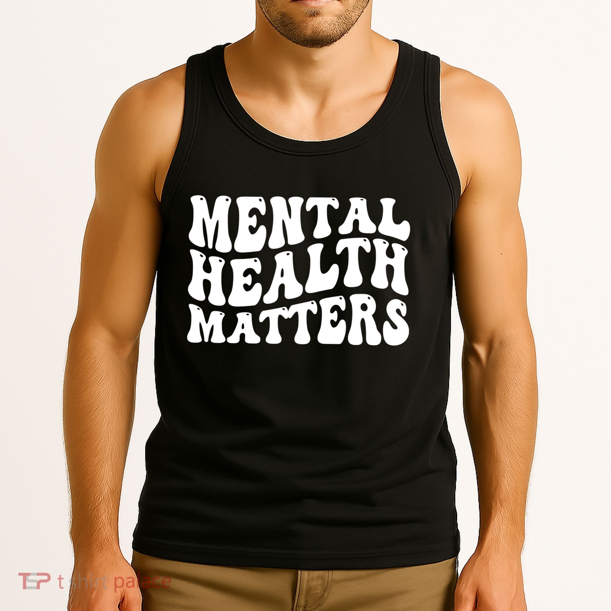 Mental Health Matters Groovy Retro Tank Top