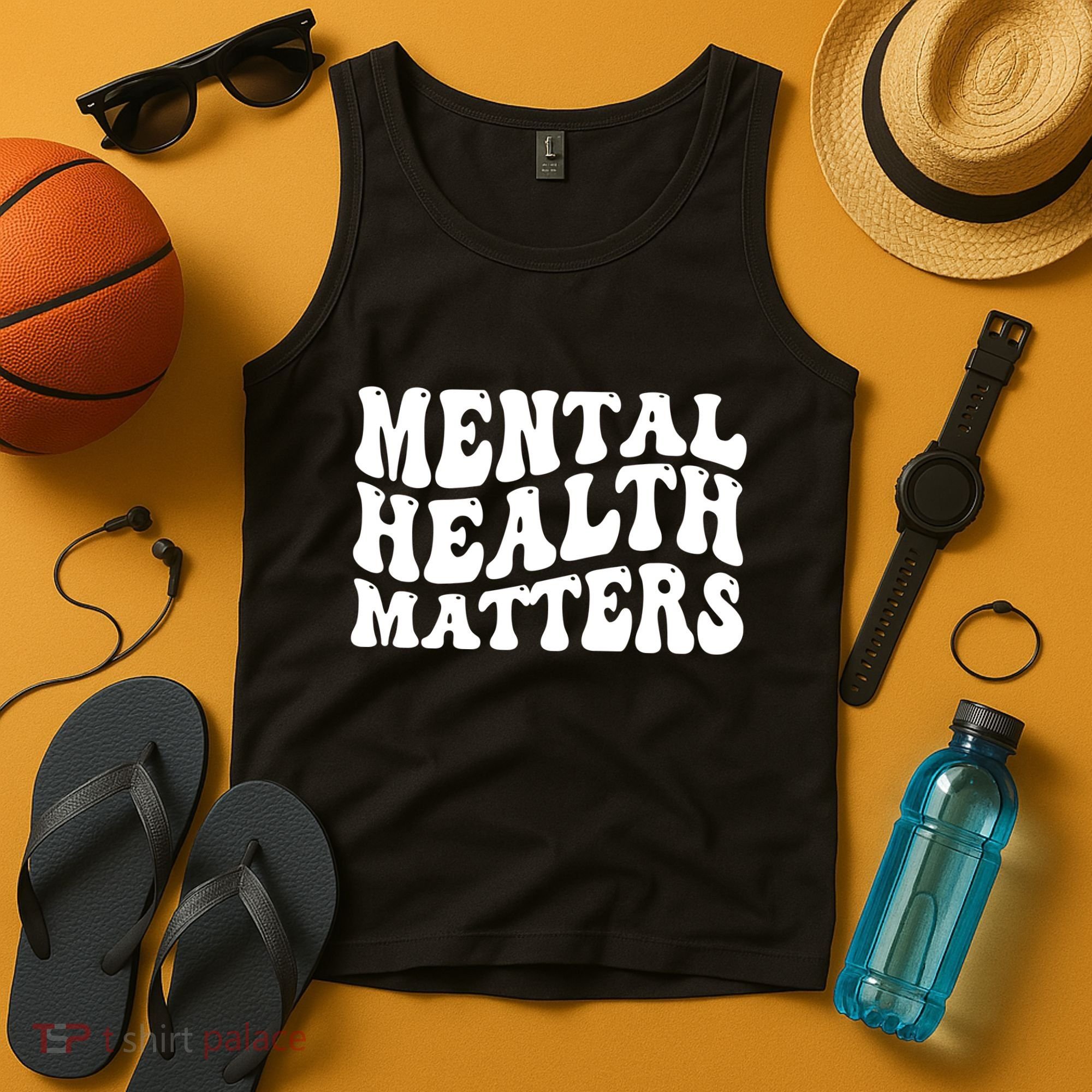 Mental Health Matters Groovy Retro Tank Top