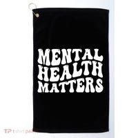Mental Health Matters Groovy Retro Golf Towel thumb 0