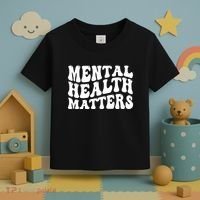 Mental Health Matters Groovy Retro Toddler T-Shirt thumb 3