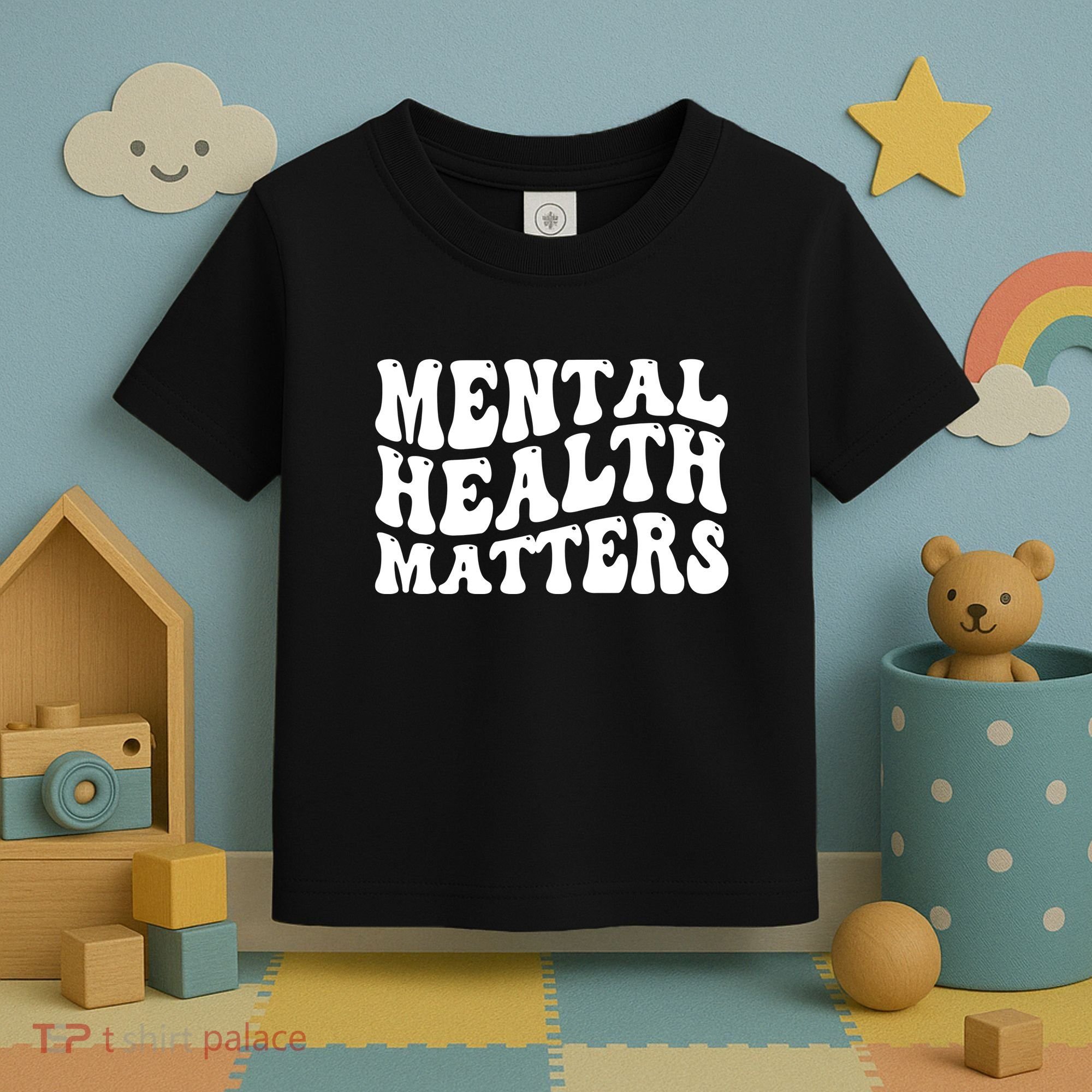 Mental Health Matters Groovy Retro Toddler T-Shirt
