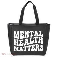 Mental Health Matters Groovy Retro Tote Bag thumb 0