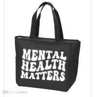 Mental Health Matters Groovy Retro Tote Bag thumb 3