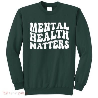 Mental Health Matters Groovy Retro Sweatshirt