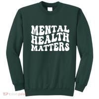 Mental Health Matters Groovy Retro Sweatshirt thumb 0
