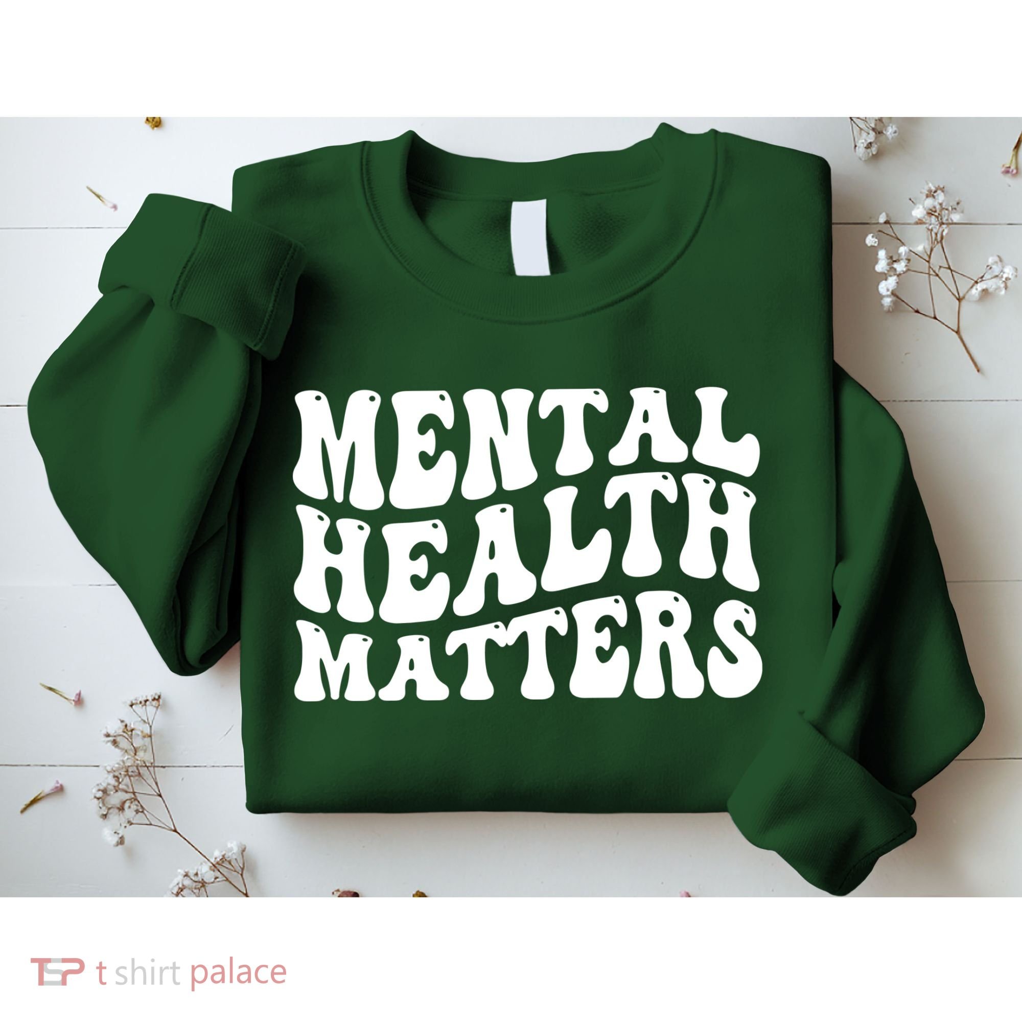 Mental Health Matters Groovy Retro Sweatshirt