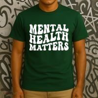 Mental Health Matters Groovy Retro T-Shirt thumb 3