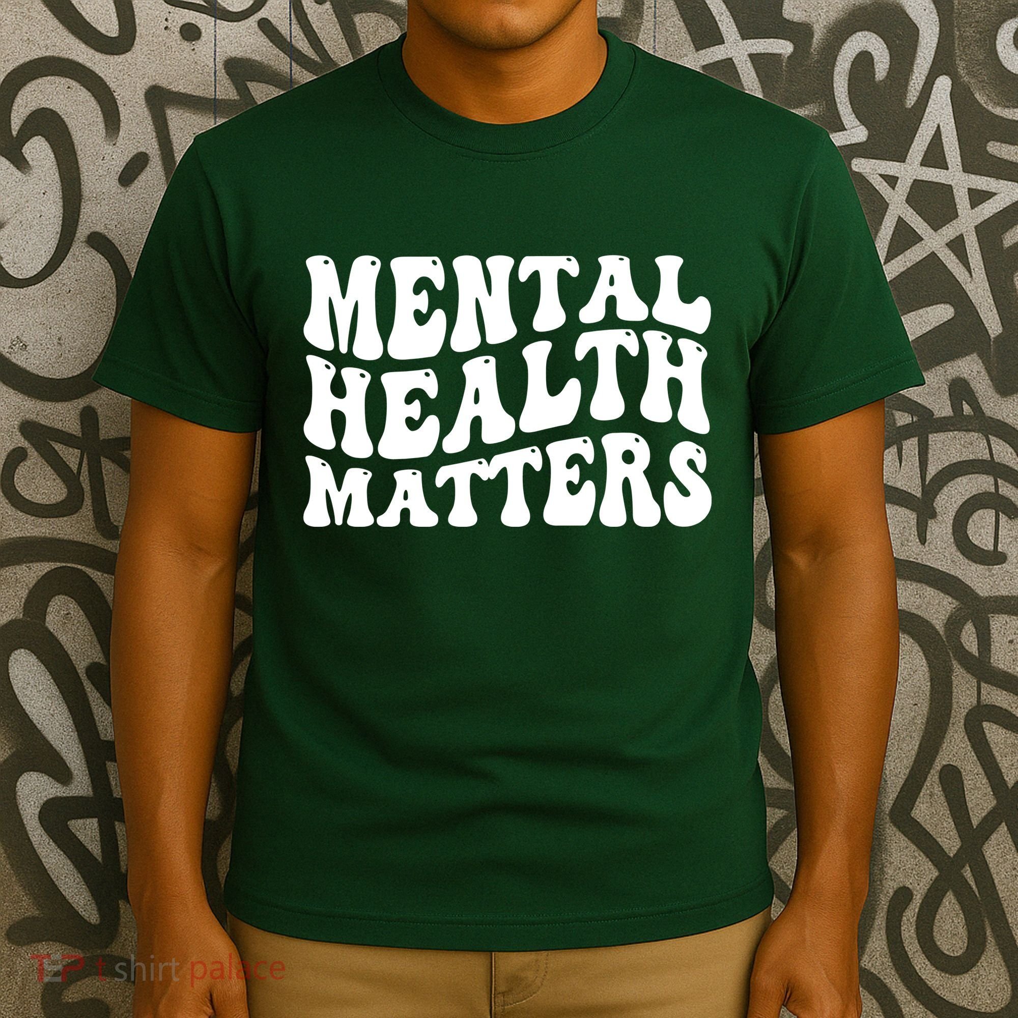 Mental Health Matters Groovy Retro T-Shirt