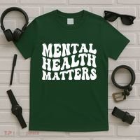 Mental Health Matters Groovy Retro T-Shirt thumb 5