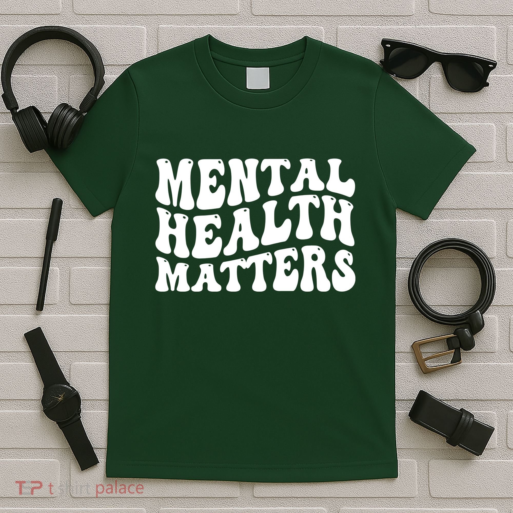 Mental Health Matters Groovy Retro T-Shirt