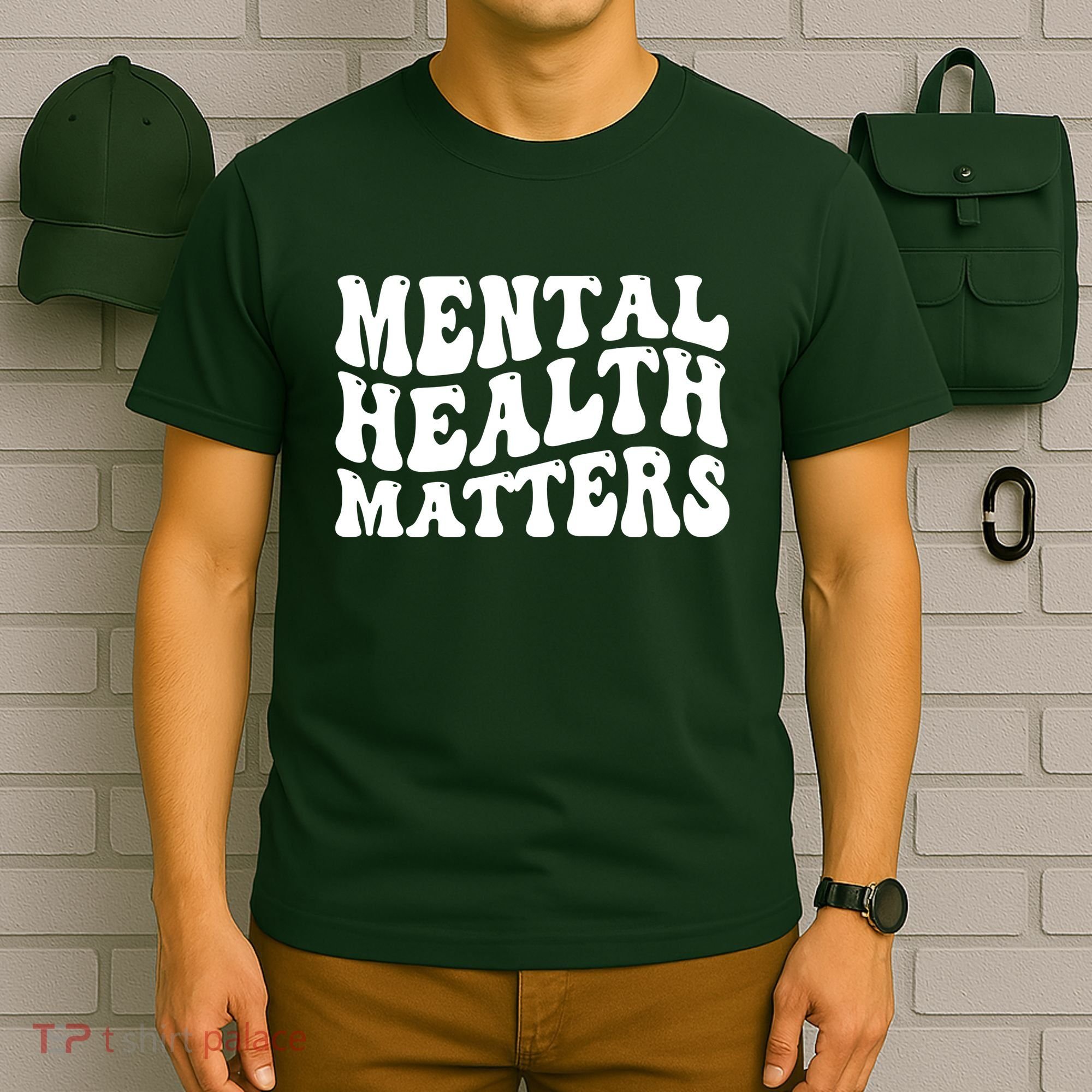 Mental Health Matters Groovy Retro T-Shirt