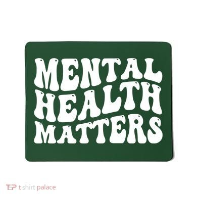Mental Health Matters Groovy Retro Mousepad