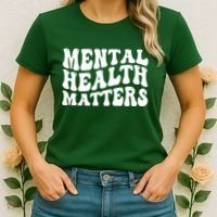 Mental Health Matters Groovy Retro Women's T-Shirt thumb 2