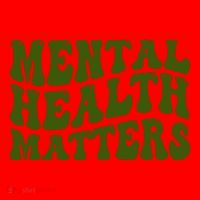 Mental Health Matters Groovy Retro Santa Hat thumb 1