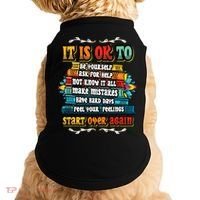 Mental Health Make Mistakes Be Yourself Inspirational Doggie Tank thumb 0