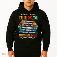 Mental Health Make Mistakes Be Yourself Inspirational Hoodie thumb 2