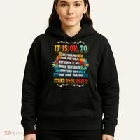 Mental Health Make Mistakes Be Yourself Inspirational Hoodie thumb 5