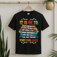 Mental Health Make Mistakes Be Yourself Inspirational T-Shirt thumb 2