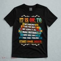 Mental Health Make Mistakes Be Yourself Inspirational T-Shirt thumb 5