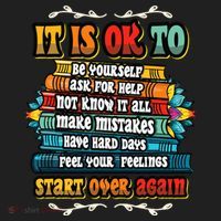 Mental Health Make Mistakes Be Yourself Inspirational Beanie thumb 2