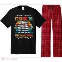 Mental Health Make Mistakes Be Yourself Inspirational Pajama Set thumb 0