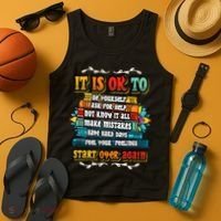 Mental Health Make Mistakes Be Yourself Inspirational Tank Top thumb 4