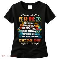 Mental Health Make Mistakes Be Yourself Inspirational Women's T-Shirt thumb 0