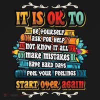 Mental Health Make Mistakes Be Yourself Inspirational Kids Sweatshirt thumb 2
