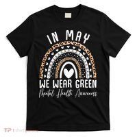 Mental Health Matters We Wear Green Mental Health Awareness T-Shirt thumb 0