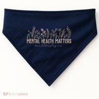 Mental Health Matters End The Stigma Nature USA-Made Doggie Bandana thumb 0