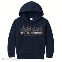 Mental Health Matters End The Stigma Nature Kids Hoodie thumb 0