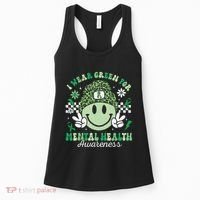 Mental Health Matters I Wear Green Mental Health Awareness Women's Tank Top thumb 0