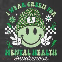 Mental Health Matters I Wear Green Mental Health Awareness Women's Hoodie thumb 2