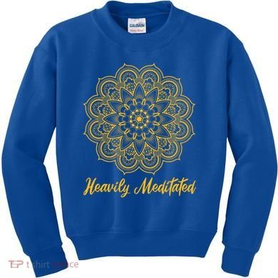 Mandala Heavily Meditated Meditation Cute Gift Kids Sweatshirt