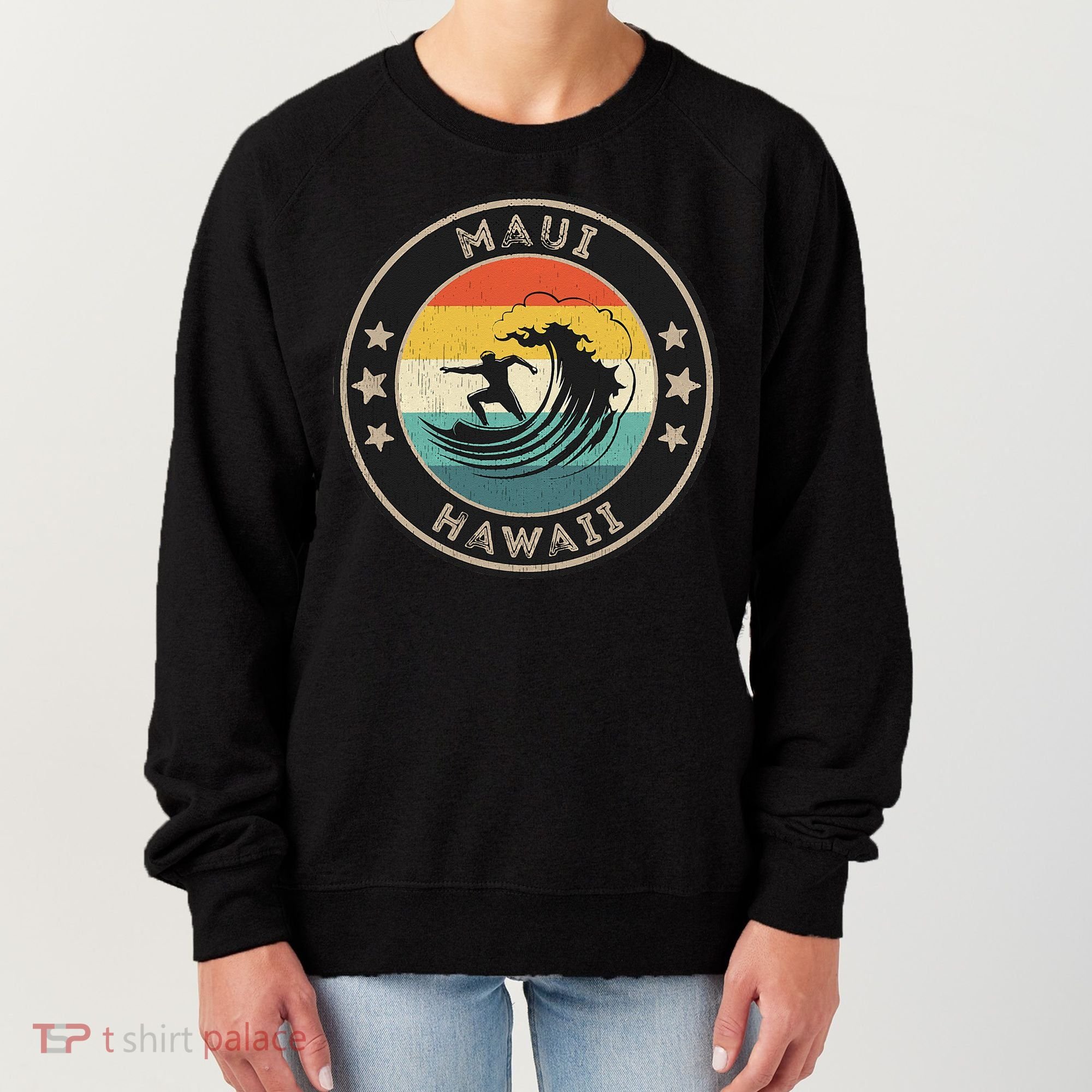 Maui Hawaii Maui Surfer Wo Maui Women's Sweatshirt