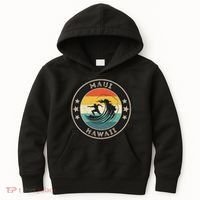 Maui Hawaii Maui Surfer Wo Maui Kids Hoodie thumb 0