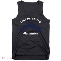 Mountains Hiking Nature Camping Outdoor Climbing Hiker Gift Tank Top thumb 0
