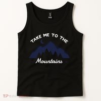 Mountains Hiking Nature Camping Outdoor Climbing Hiker Gift Tank Top thumb 2