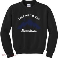 Mountains Hiking Nature Camping Outdoor Climbing Hiker Gift Kids Sweatshirt thumb 0