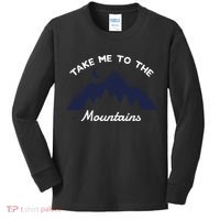 Mountains Hiking Nature Camping Outdoor Climbing Hiker Gift Kids Long Sleeve Shirt thumb 0