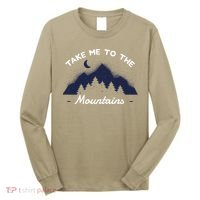 Mountains Hiking Nature Camping Outdoor Climbing Hiker Gift Long Sleeve Shirt thumb 0